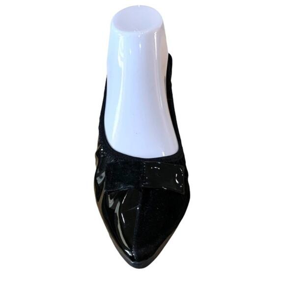 folds shoes Half black patent and half faux suede size 40 Run a Bit narrow - Picture 5 of 9